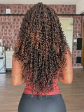 LACE FRONT MILAIRE - PRETO COM MECHAS VINHO 1B/33 (BIO FIBRA)
