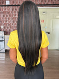 WIG LAUANE - PRETO COM MECHAS  1B/30 SLEEK (PREMIUM)