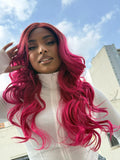 LACE FRONT WILMA - ROSE RED/TT118A (PREMIUM)