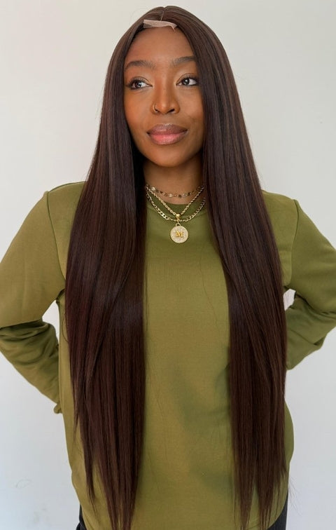 LACE WIG MIRELLA - CASTANHO (BIO PROTEINA)