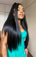 LACE FRONT FLORA- CASTANHO ESCURO 2 (PREMIUM)