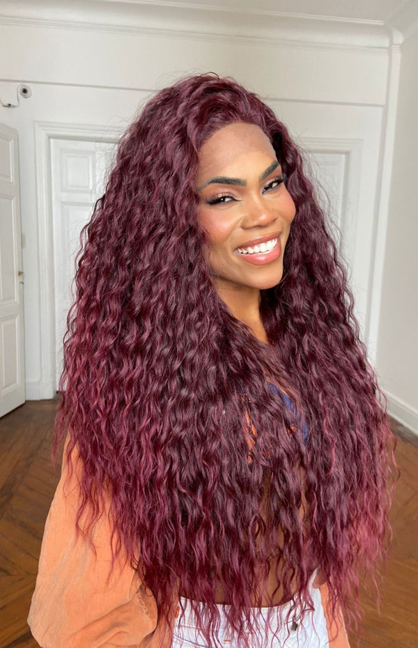 LACE FRONT SHERON MARSALA (PREMIUM)