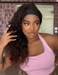 WIG DE FAIXA BÁRBARA - OMBRE CHOCOLATE  (ORGÂNICA)