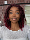 LACE FRONT NU LOCS SPRING TWIST 14 - MARSALA T1B/BUG  (FIBRA SINTÉTICO)