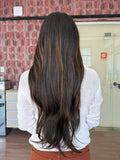 LACE FRONT CIDA - CASTANHO ESCURO COM MECHAS TTF2/27 SLEEK (PREMIUM)