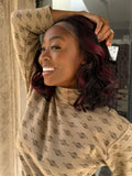 LACE FRONT CINDY -  PRETO COM MECHA FRONTAL MARSALA 1B/99J (PREMIUM)