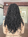 LACE FRONT NU LOCS FRENCH MLF618 - PRETO 1B (FIBRA SINTÉTICO)