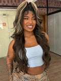 LACE FRONT STELA - CASTANHO COM MECHAS FRONTAL R2/6/26#  (FUTURA)