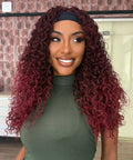 WIG DE FAIXA BÁRBARA - OMBRE MARSALA (ORGÂNICA)