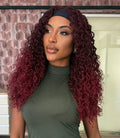 WIG DE FAIXA BÁRBARA - OMBRE MARSALA (ORGÂNICA)
