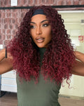 WIG DE FAIXA BÁRBARA - OMBRE MARSALA (ORGÂNICA)