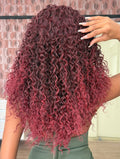 WIG DE FAIXA BÁRBARA - OMBRE MARSALA (ORGÂNICA)