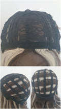 WIG AGNES - CASTANHO COM MECHAS PLATINADAS (ORGÂNICA)
