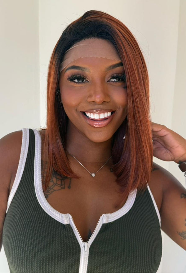 LACE FRONT DELLA - COPPER ORANGE (PREMIUM)