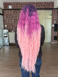 LACE FRONT BOHEMIAN - ROXO COM ROSA PK1/PK20 (PREMIUM)