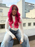 LACE FRONT WILMA - ROSE RED/TT118A (PREMIUM)