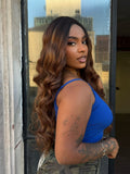 LACE FRONT ALISON - CASTANHO COM MECHAS LOIRA RH4/30K/27P  (ORGÂNICA)
