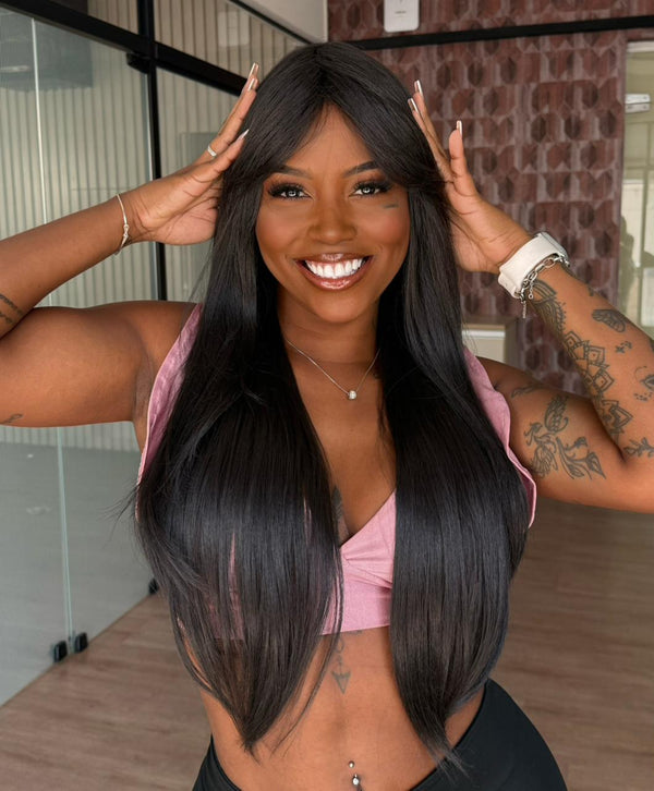 WIG LAUANE - CASTANHO ESCURO 2 SLEEK (PREMIUM)