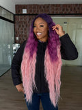 LACE FRONT BOHEMIAN - ROXO COM ROSA PK1/PK20 (PREMIUM)