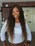 LACE FRONT NU LOCS FRENCH MLF620 - OMBRE MEL T4/3327  (FIBRA SINTÉTICO)