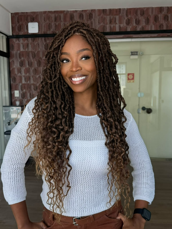 LACE FRONT NU LOCS FRENCH MLF620 - OMBRE MEL T4/3327  (FIBRA SINTÉTICO)