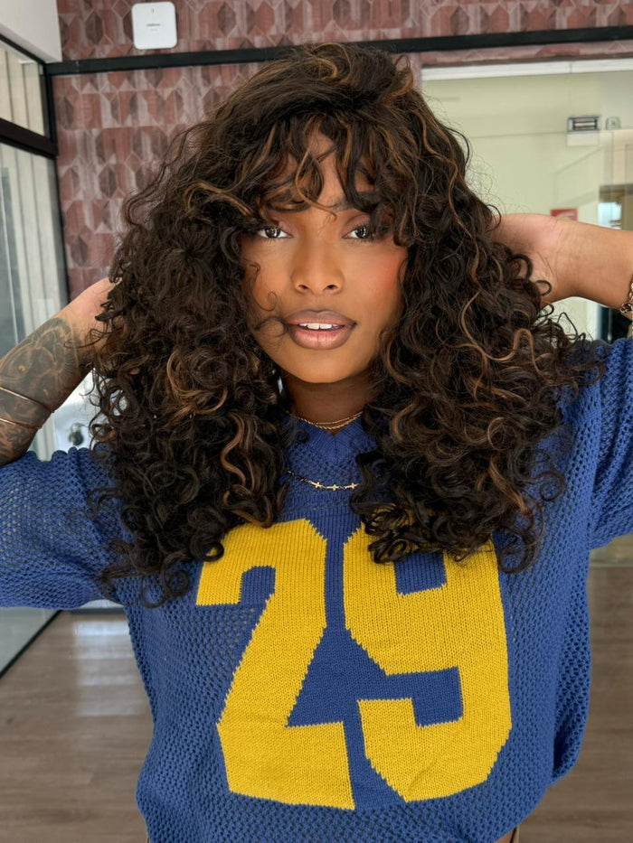 WIG MARLINE - CASTANHO COM MECHAS MEL 2/30# (BIO FIBRA)