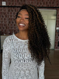 LACE FRONT SILVIA -  PRETO COM MECHAS F2/27 SLEEK (PREMIUM)