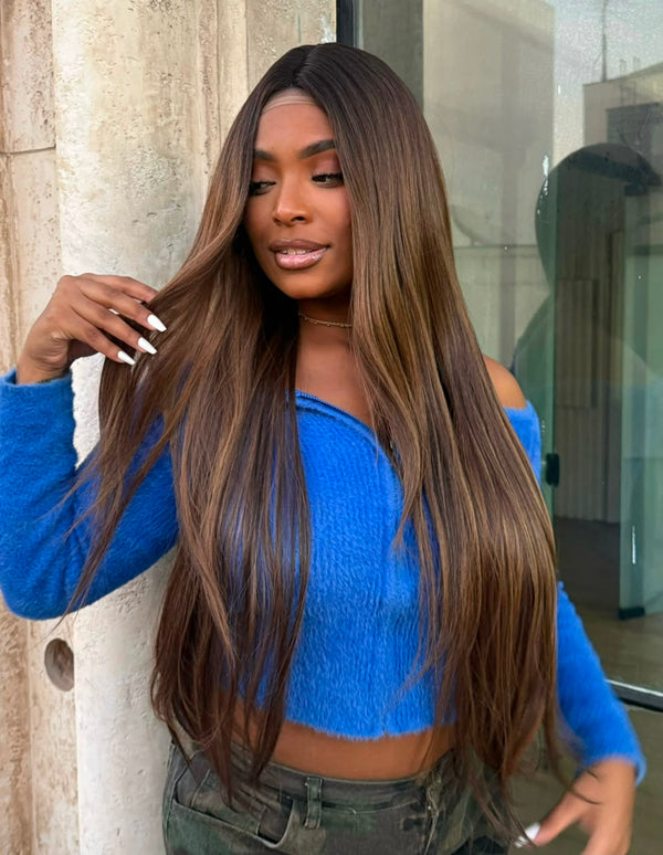 LACE FRONT VITÓRIA 1472-32 – CASTANHO COM MECHAS OP4/30/27 (PREMIUM)
