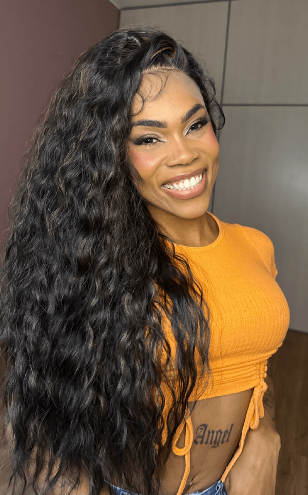 LACE FRONT KATIA - CASTANHO ESCURO COM MECHAS F2/27 SLEEK (PREMIUM)