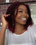 LACE FRONT NU LOCS SPRING TWIST 14 - MARSALA T1B/BUG  (FIBRA SINTÉTICO)